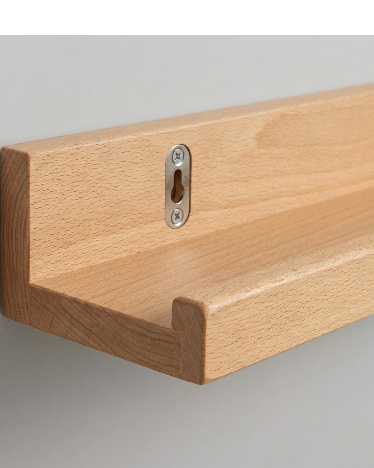 Zmktp Solid Beech Picture Ledge Front Lip Natural 55 cm - Detail view